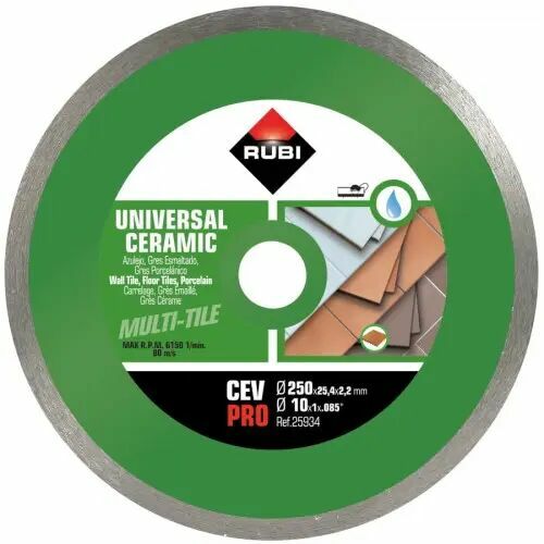 RUBI CEV gyémánt vágótárcsa 250 x 25,4mm PRO