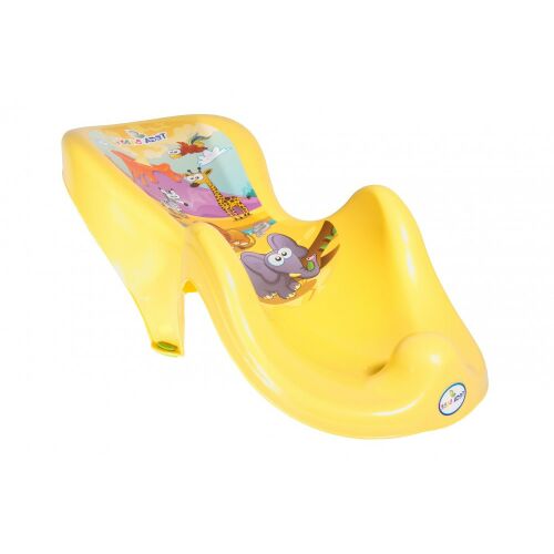 Tega Babatartó kádba Szafari sárga, ergonomikus babafürdető - Babatartó a kádba