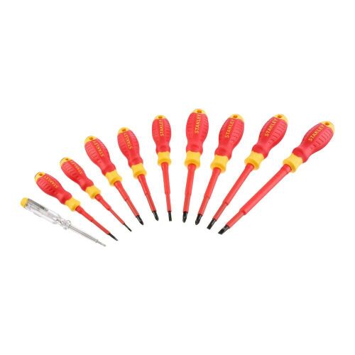 STANLEY CSAVARHÚZÓK 10 db VDE /PZ2+PH2+SL5+TESTE 176905149 - Csavarhúzó