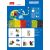 Sluban Builder készlet infografika összeszerelt modellekkel és csomagolással