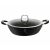 Berlinger Haus Black Professional Line 28cm-es lapos edény üvegfedővel, fehér háttérrel