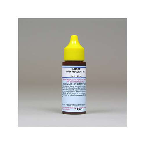 R-0002 DPD reagens #2, 22 ml (0,75 oz) vízvizsgálati reagens