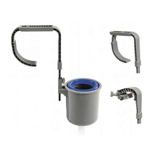 Bestway Flowclear 58233 Above Ground Pool Skimmer, 4-view collage showing the skimmer from different angles