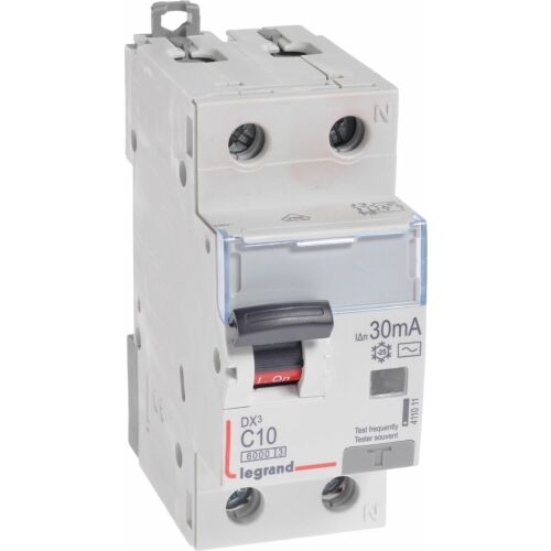 Differenciálkapcsoló 2P 10A C 0.03A AC típus P312 DX3 411011 172177176 - Áram-védőkapcsoló