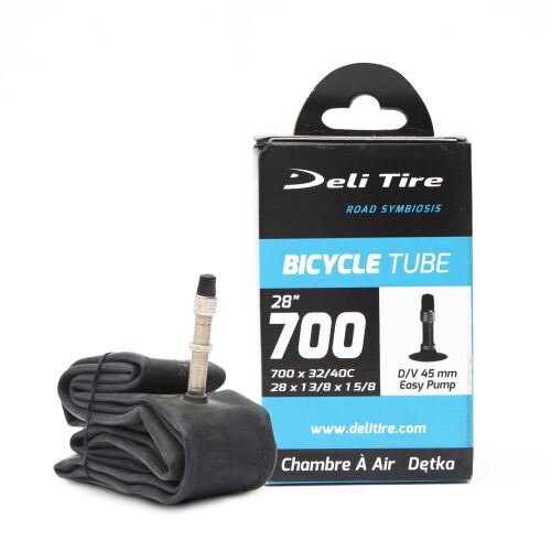 Belső cső 700X32/40C DV 45MM BOX DELI 148954092 - Kerékpár belső gumi