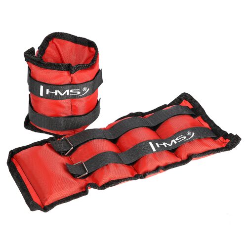 HMS OB03 Piros Boka- és Csuklósúlyok 2 x 1,5 kg - Csukló- és bokasúly