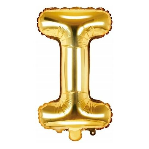 Fólia lufi "I" betű arany 35 cm