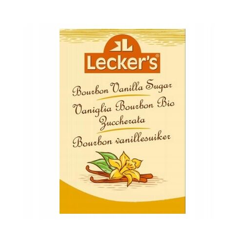 Lecker's Bourbon vaníliás cukor BIO 8g, organikus vaníliás cukor sütéshez és desszertekhez - Cukor