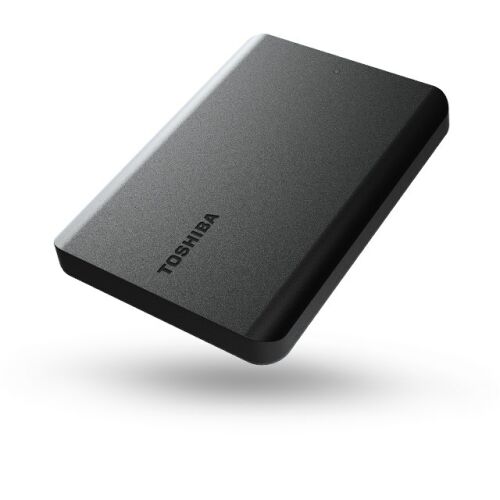 Szögletes nézet a Toshiba Canvio Basics 2TB hordozható HDD-ről - Adattároló