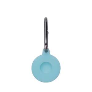 Kék szilikon AirTag tartó kulcstartóval - Cellect