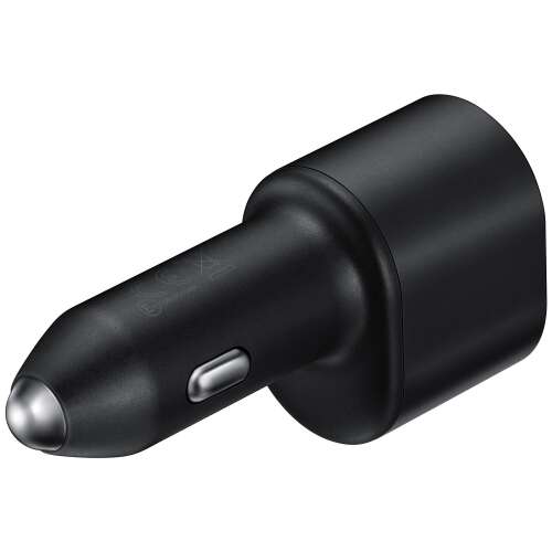 Samsung EP-L5300XBEGEU 60W Dual Port Car Charger, Angled View