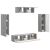 vidaXL TV szekrény 5 pcs Szürke Sonoma 149130548
