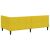 vidaXL Sarok Ágykeret Matraccal 2 db Sárga 90 x 190 cm Bársony 149131152