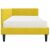 vidaXL Sarok Ágykeret Matraccal 2 db Sárga 90 x 190 cm Bársony 149131152