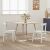 vidaXL Étkezőszék 2 pcs Fehér 43 x 44,5 x 77 cm Tömör Gumi Fa 149131970