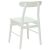 vidaXL Étkezőszék 2 pcs Fehér 43 x 44,5 x 77 cm Tömör Gumi Fa 149131970
