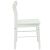 vidaXL Étkezőszék 2 pcs Fehér 43 x 44,5 x 77 cm Tömör Gumi Fa 149131970
