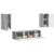 vidaXL 2 pcs Szürke Sonoma 149137058