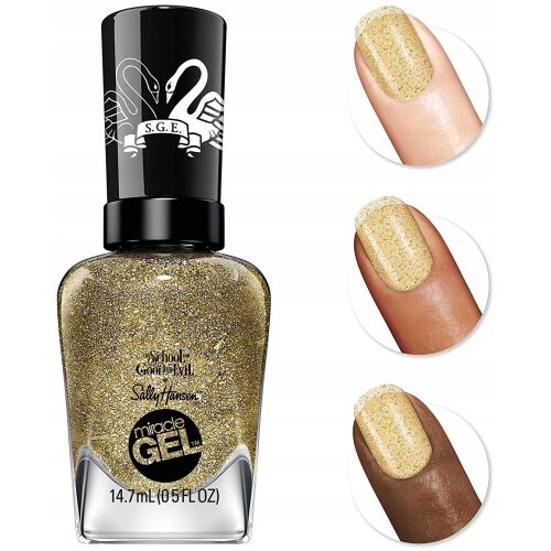 Sally Hansen Miracle Gel körömlakk Can't Settle 895, arany csillámos - Körömlakk