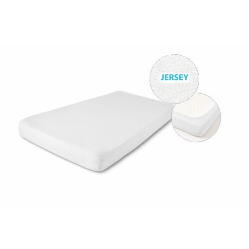 Jersey gumis lepedő 110/120x190/200 PREMIUM Fehér