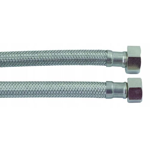 Fonott rozsdamentes acél PEX flexibilis tömlő csatlakozó 1/2 x 30 cm - Vízbekötőcső