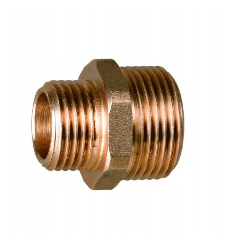 AQUER 3/4" x 1/2" Sárgaréz Szűkítő közcsavar, vízvezeték szerelvény - Víz, gáz és fűtés szerelvény