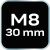Bordás hegy M8 x 30 mm, S2 x 2 db. 149238524