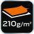 PRÉMIUM munkapulóver 210g/m² szövet súly