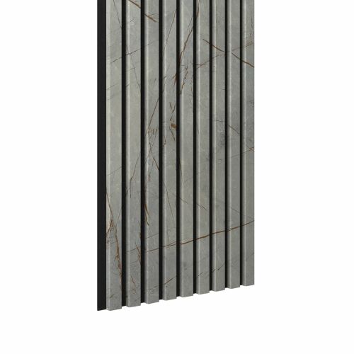 Riflaj MDF dekoratív LDA PREMIUM, akusztikai panel típusú, arany betétekkel díszített márvány, 260x40 cm 149279543 - Falpanel és falmatrica