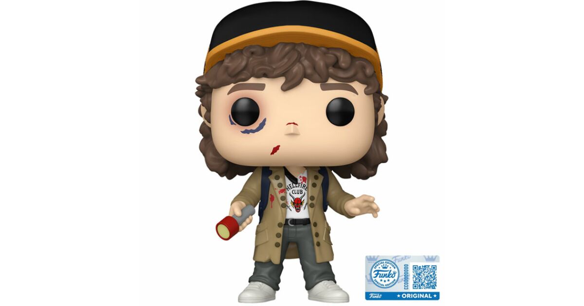 Funko POP! Stranger Things: Dustin Henderson with Flashligh Special ...