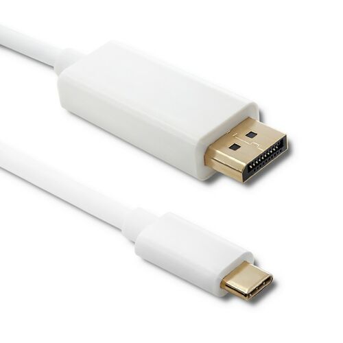 Közelkép a Qoltec USB-C és DisplayPort csatlakozókról - DisplayPort