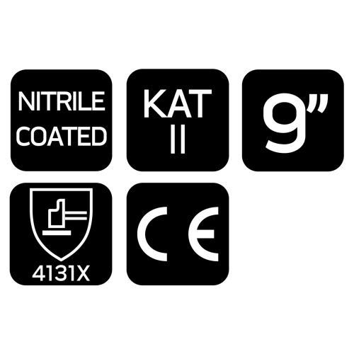 NEO Tools Nitril bevonatú munkavédelmi kesztyű biztonsági szabványok - Védőfelszerelés
