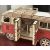 A Volkswagen VW T1 3D fa puzzle modell részletes belső tere