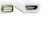 Közelkép a Qoltec Mini DVI - HDMI adapter csatlakozóiról