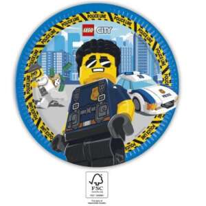Lego City Police Paper Plates, 8 pack, 23cm, FSC certified - Disposable Plate