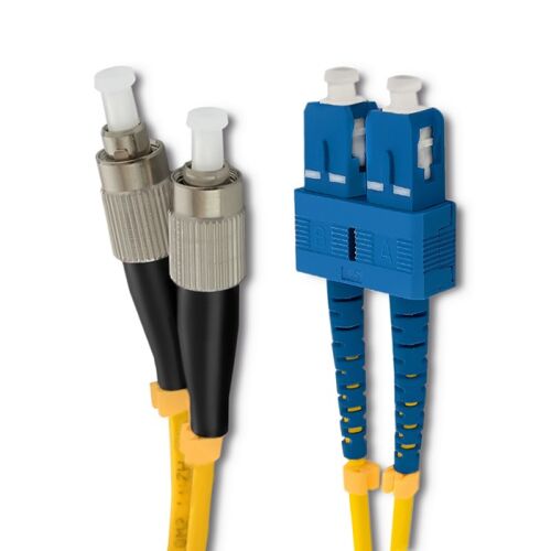 Qoltec SC/UPC - FC/UPC egymódusú duplex optikai patch kábel, 3 méter - Optikai kábel
