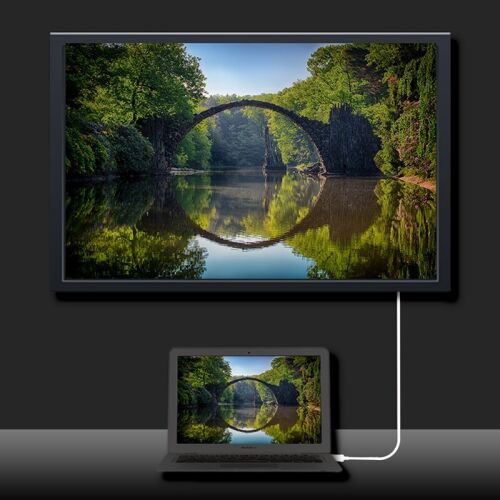 Qoltec USB-C - HDMI kábel használata laptop TV-hez csatlakoztatásához - HDMI kábel
