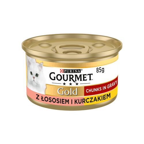 GOURMET GOLD - lazac és csirke szószban 85g