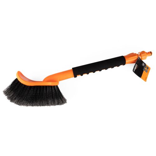 NEO TOOLS univerzális mosókefe puha sörtékkel és tömlőcsatlakozóval - Autómosó kefe