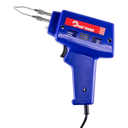Top Tools 100W transzformátoros forrasztópáka fehér háttérrel - Forrasztógép