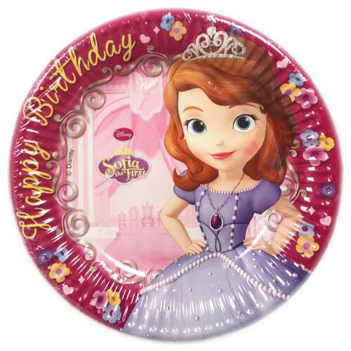 Disney Sofia Happy Birthday Szófia Papírtányér 8 db-os 195 cm 50302285