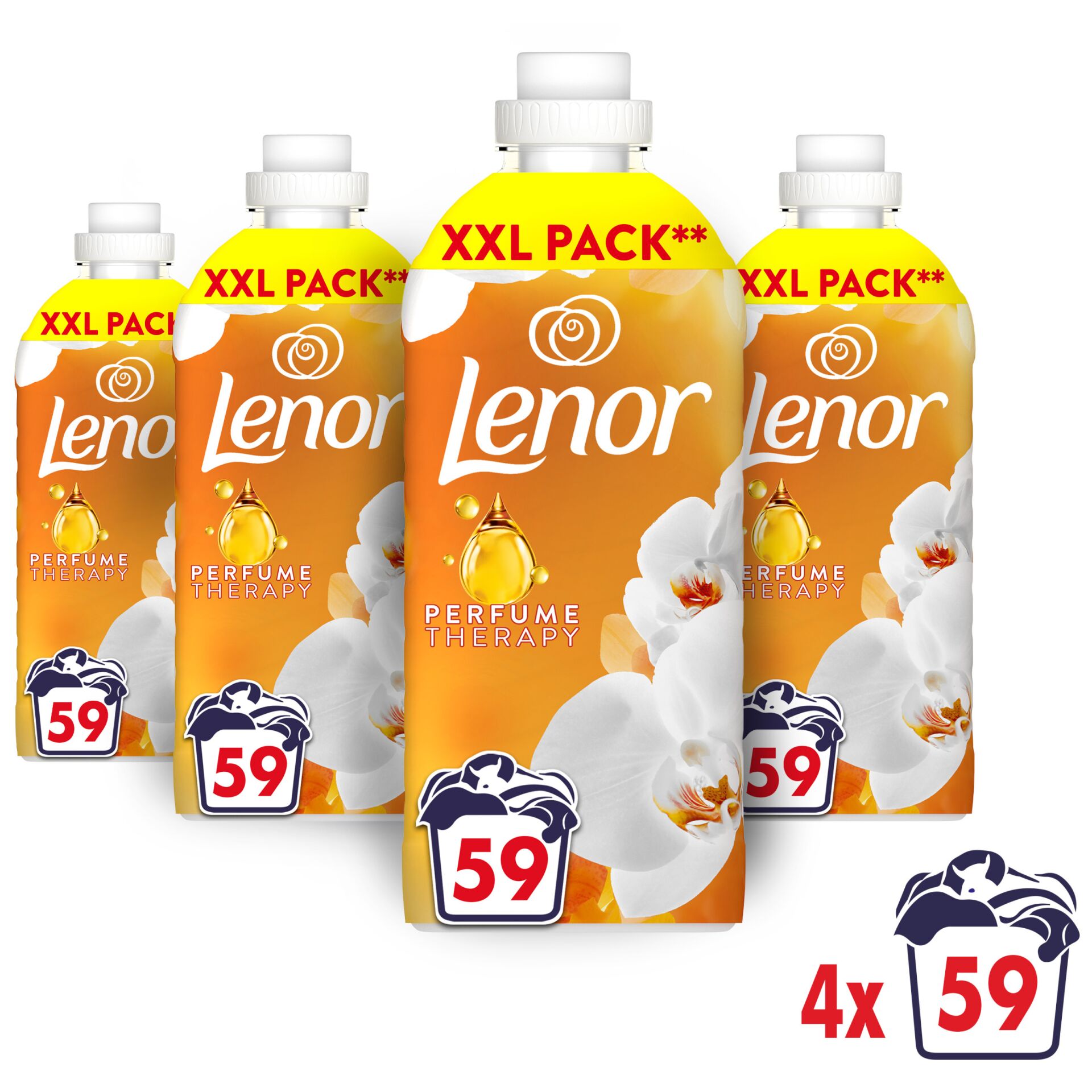 E-shop Lenor GoldOrchid Textile Rinse Away 236 praní 4x1239ml