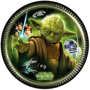 Хартиени чинии Star Wars Heroes, 8 броя, 19,5 cm - Плоча за еднократна употреба