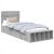 vidaXL Ágykeret polcokkal tárolóval Szürke Sonoma 75 x 190 cm Faanyag 149406739