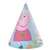 Peppa Pig Party Hat, blue with Peppa Pig design