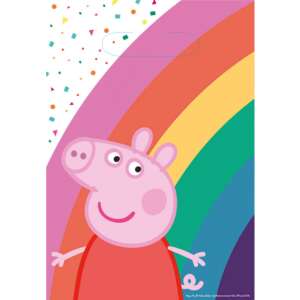 Peppa Pig Regenbogen Geschenktaschen, 8er Pack - Geschenkverpackungen