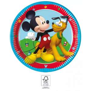 Talerze papierowe Disney Mickey Rock the House, 8 sztuk, 20 cm, z motywem Myszki Miki i Pluto - Talerz jednorazowy