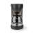 Nedis KACM150EBK filter coffee maker, black, 1.25L, 10 cups, with glass carafe, drip stop function, keep warm function