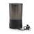 Nedis KACM150EBK filter coffee maker, back view, black, 1.25L, 10 cups, with glass carafe, drip stop function, keep warm function