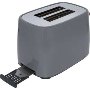 Toaster Stelton X-222-1, szary, 2-plasterkowy, z tacką na okruchy - Stelton